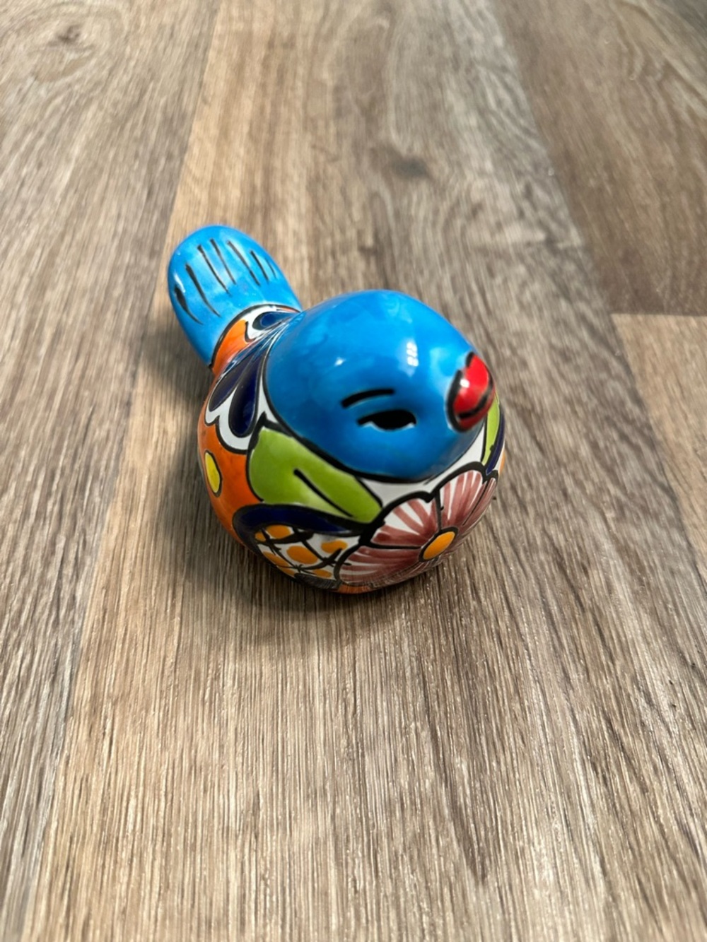 Mexican Talavera Hand-Painted Pottery Ceramic Decorative Bird - Picture 2 of 5